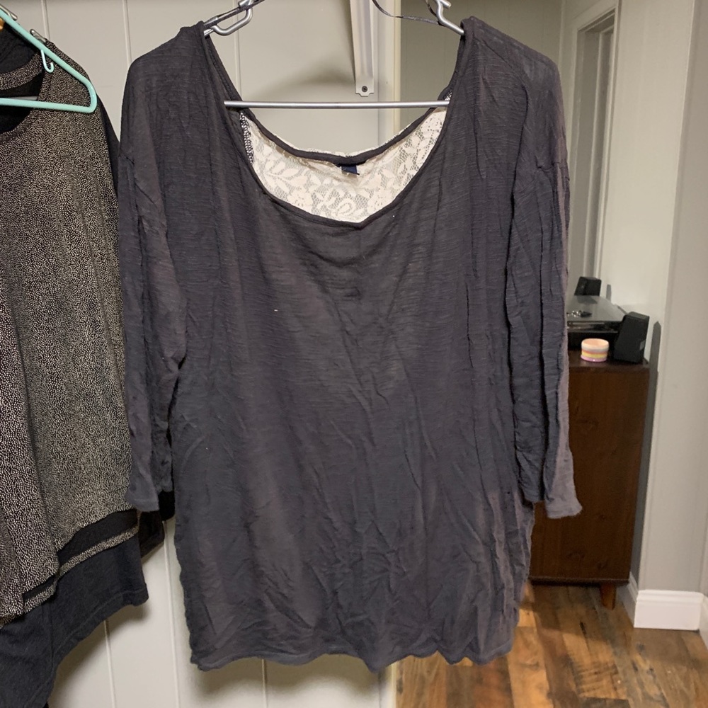 AE Lace Back Top